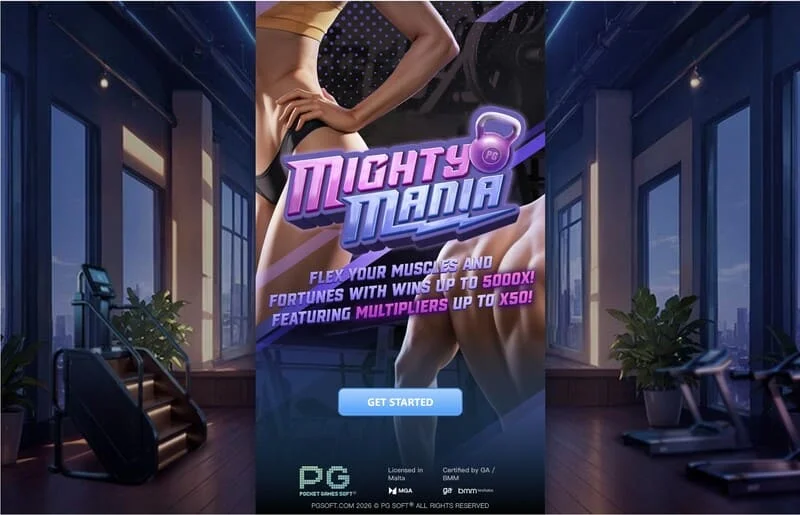 Mighty Mania – glavni meni i ekran za odabir uloga
